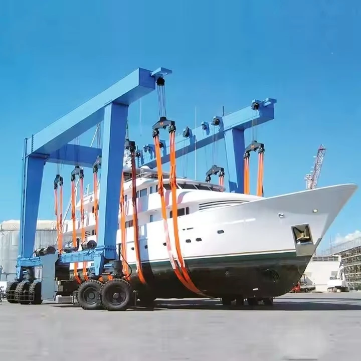 150 Ton Moblie Boat Hoist Crane factory