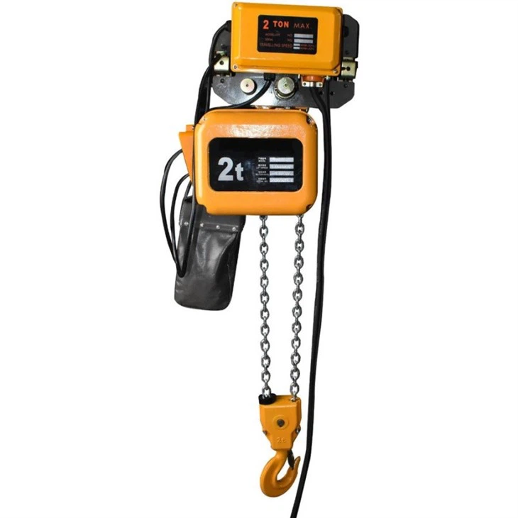 2t Electric Chain Hoist With Motorized Trolley